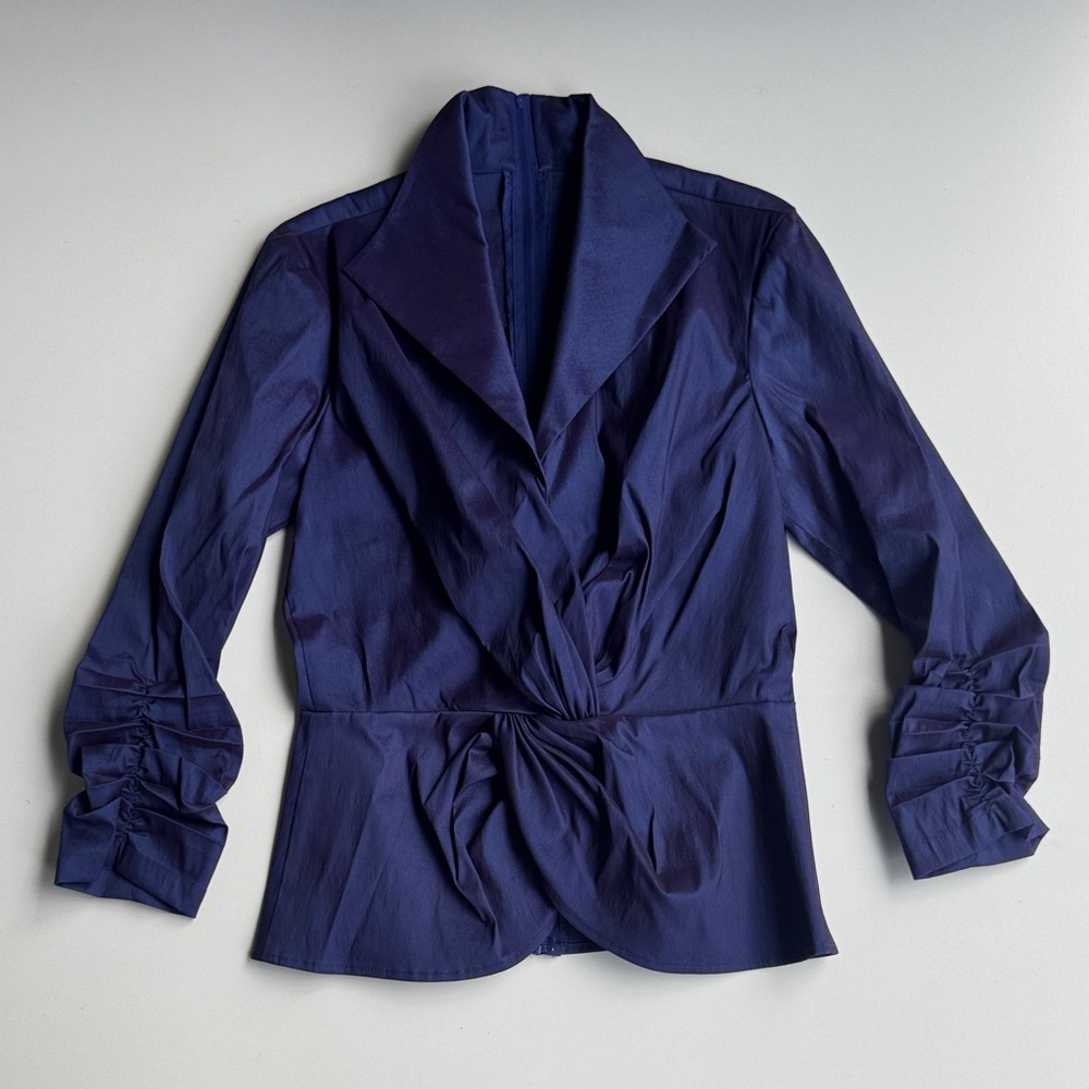 Tadashi Shoji Deep Blue Women's Formal Blouse